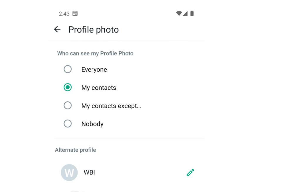 WhatsApp te dejará tener dos fotos de perfil: una personal y otra para desconocidos