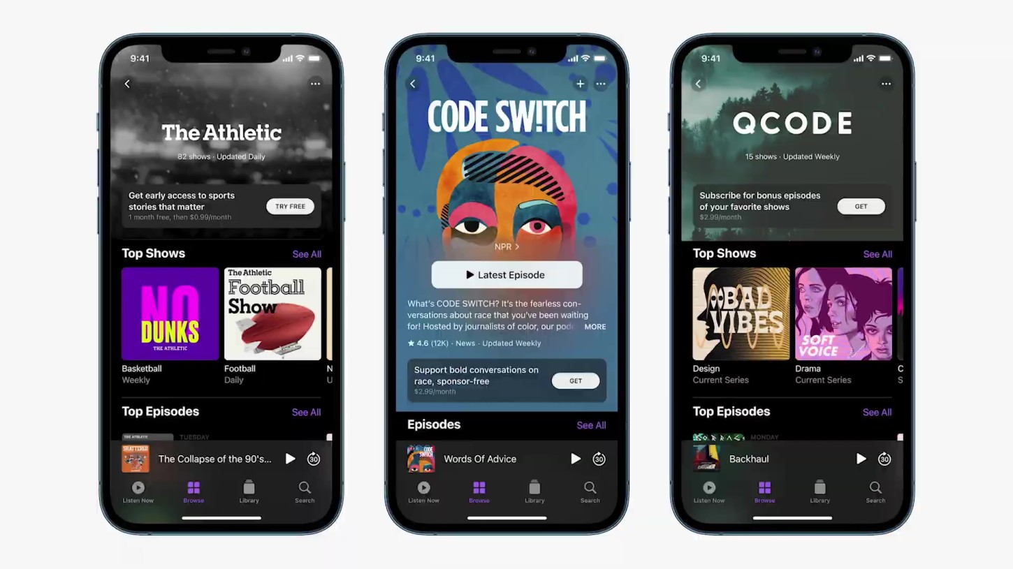 El diseño de Apple Podcast priorizará el hallazgo de nuevos shows